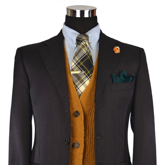 Ermenegildo Zegna Mens Silk Wool 3 Button Blazer - Picture 2 of 7